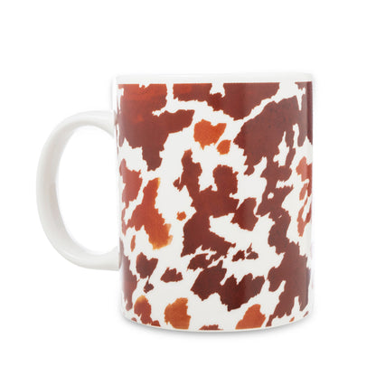 Sippinâ€™ in the South Ceramic Mug in Brown Leapard Print