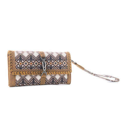Sonora Sunset Western Woven Wallet in Multicolor