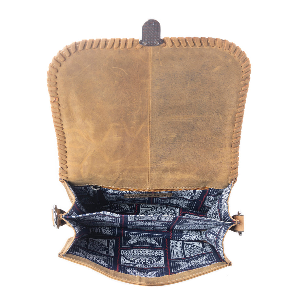 Nuevas Mosaic Crossbody Bag in Desert Brown