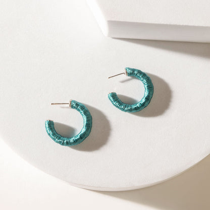 Myra Turquoise Trails & Silver Tales Set of 16 Earrings