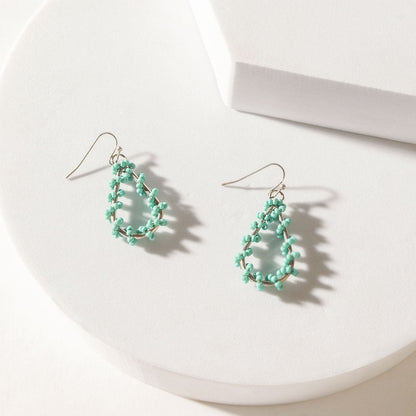 Myra Turquoise Trails & Silver Tales Set of 16 Earrings