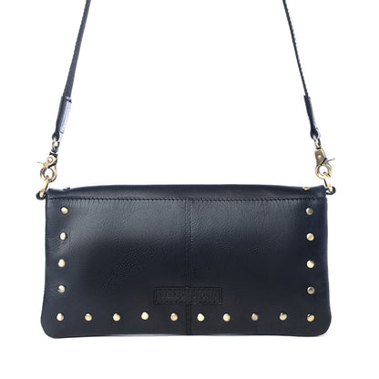 Yellowstone Palisade Clutch Bag with Rivets in Ash