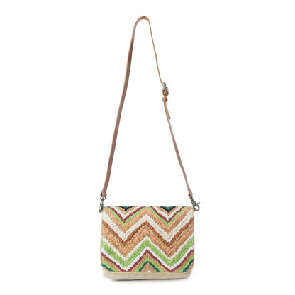 Myra Chevron Valley Crossbody Bag in Spring Glow