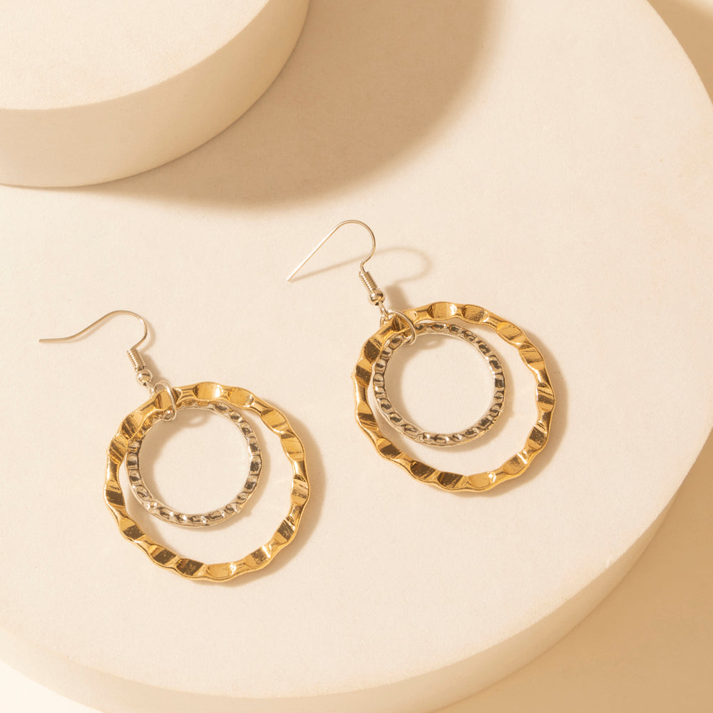 Myra High Plains Halo Earrings in Saddle Blue