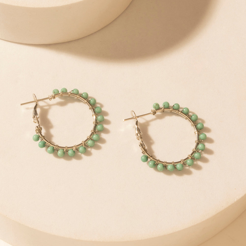 Myra Prairie Trinket Earrings Set in Saddle Silver
