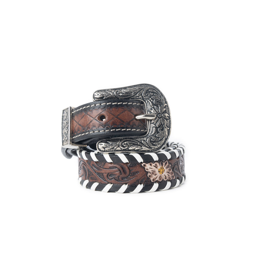 Wildrose Canyon Leather Kids' Belt in Bourbon Brown