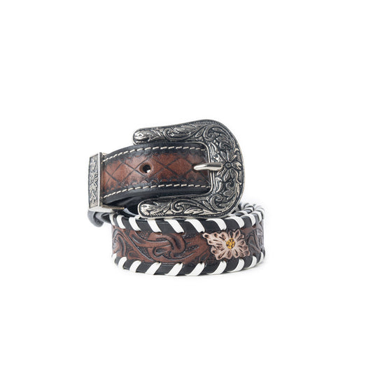 Wildrose Canyon Leather Kids' Belt in Bourbon Brown