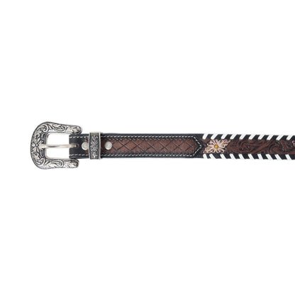 Wildrose Canyon Leather Kids' Belt in Bourbon Brown