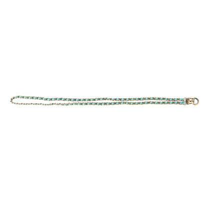 Cowgirl Lasso Phone Chain in Silver & Teal