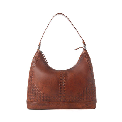 Myra Zidana Marlowe Dusk Veg Tanned Leather Bag in Western Wine