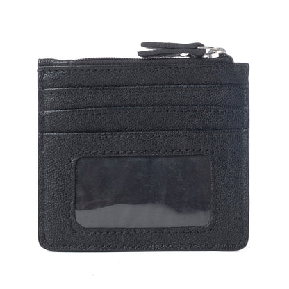 Myra Briar Creek Handtooled Leather Credit Card Holder in Ebony Caramel