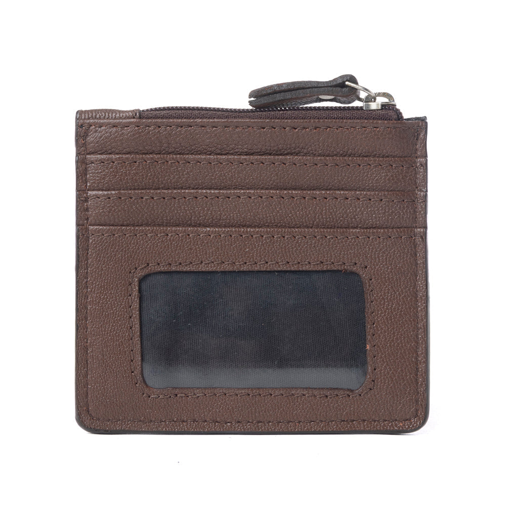 Myra Briar Creek Handtooled Leather Credit Card Holder in Toasted Honey