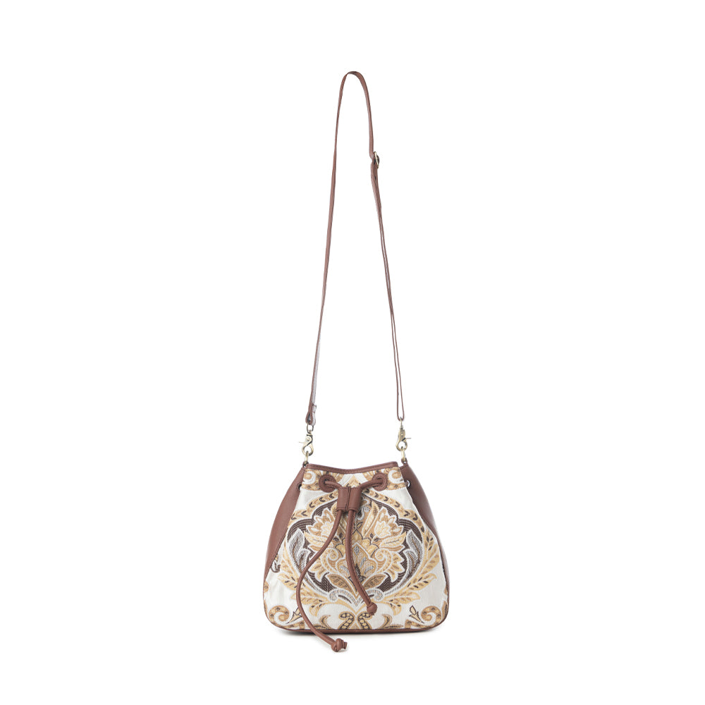 Myra Old Soul Bucket Bag in Golden Ivory