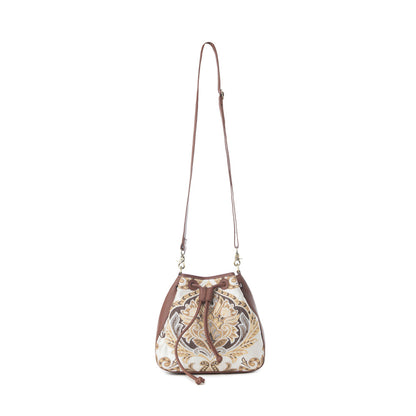 Myra Old Soul Bucket Bag in Golden Ivory