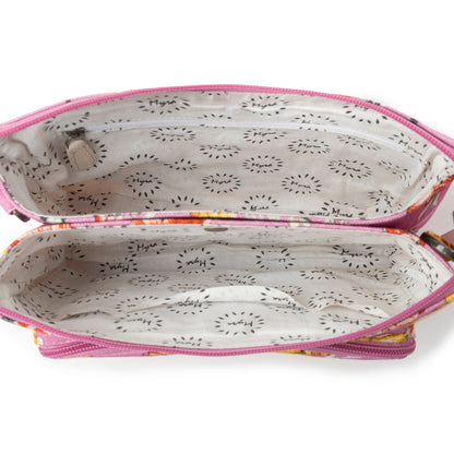 Myra Florabelle Crossbody Bag in Peach Summer