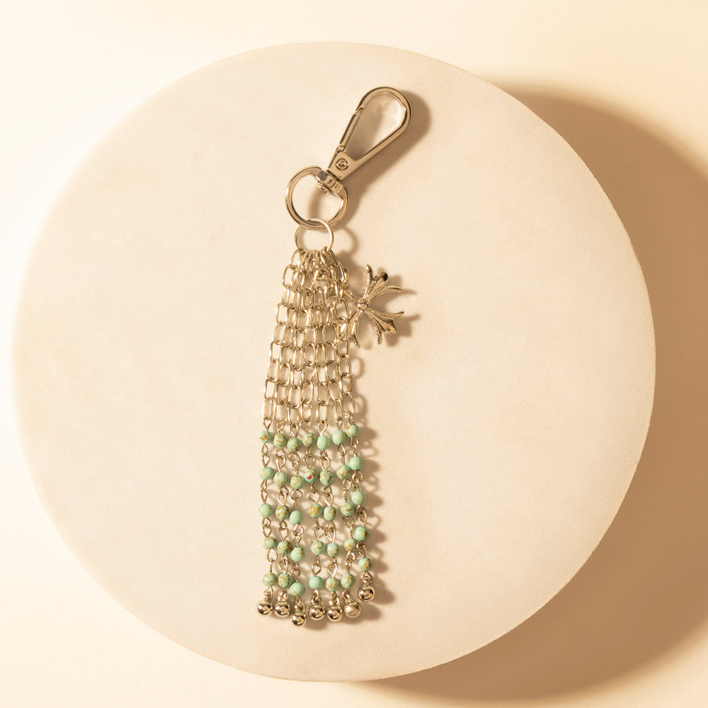 Myra Hitch Chain Keychain in Desert Turquoise