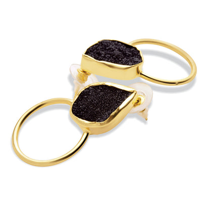 Night Magic Hoop Earrings