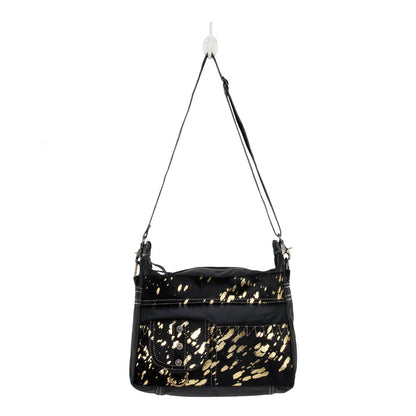 MODERN  LEATHER AND HAIRON BAG