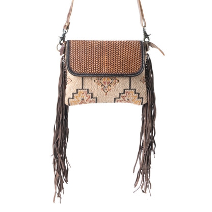 Sandy Rosewood Hand-Tooled Bag