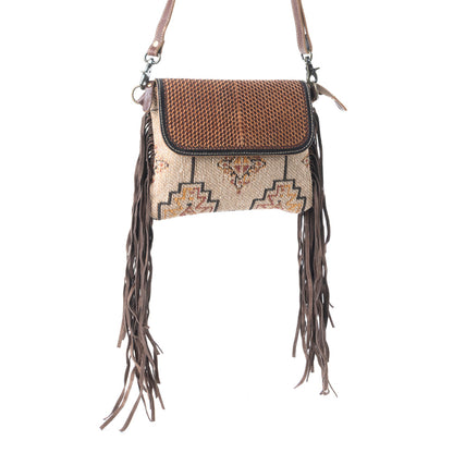 Sandy Rosewood Hand-Tooled Bag