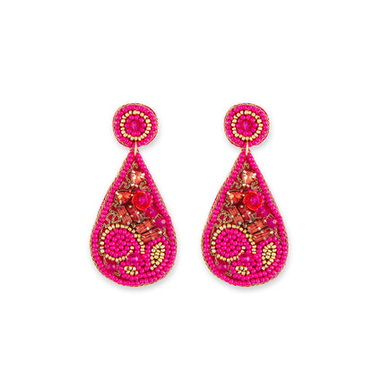 Rose Garden Beaded Earrings