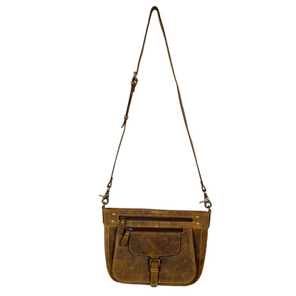 Lawson Roundup Satchel Leather & Hairon Bag