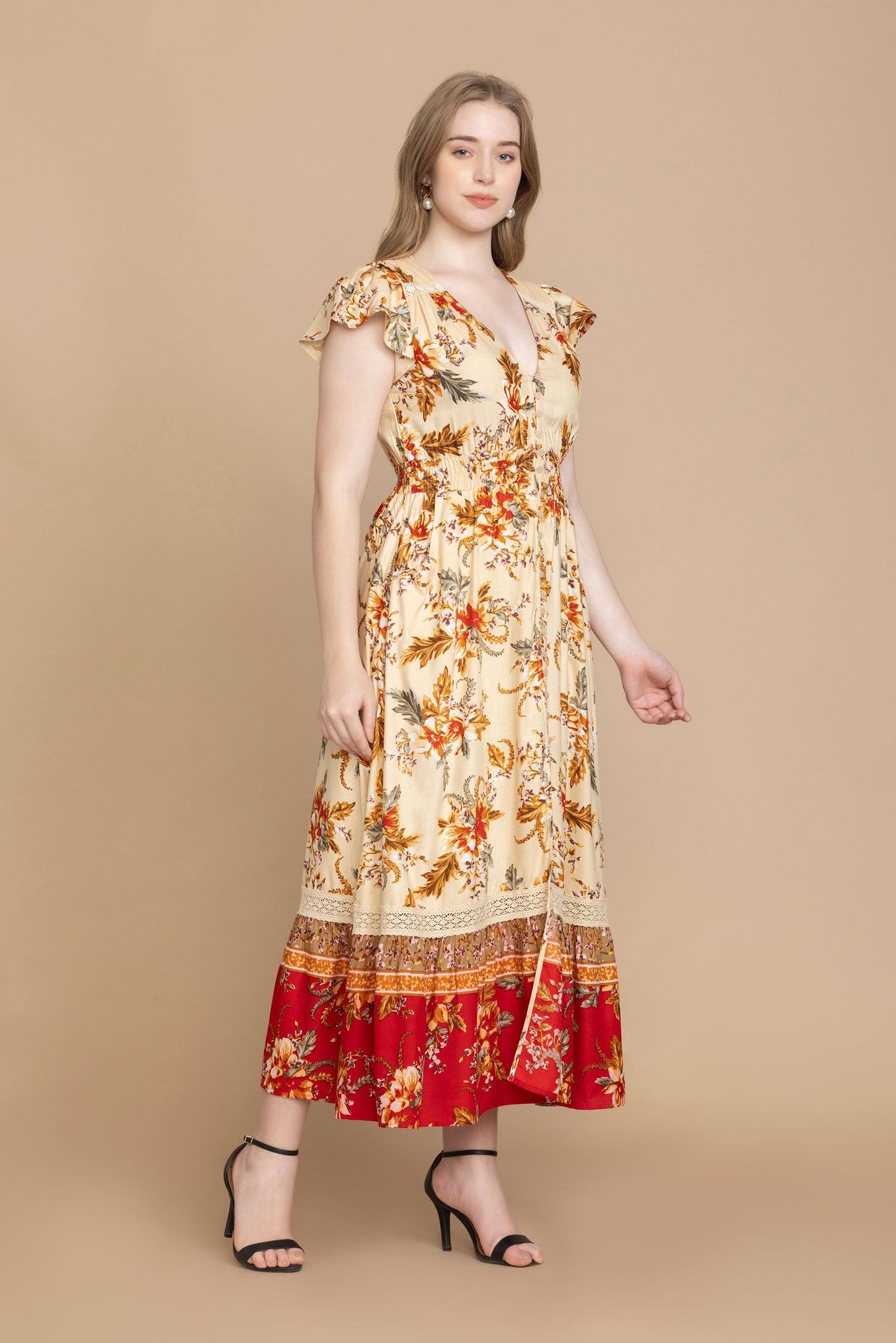 Bohera Georgina Multi-Print Dress