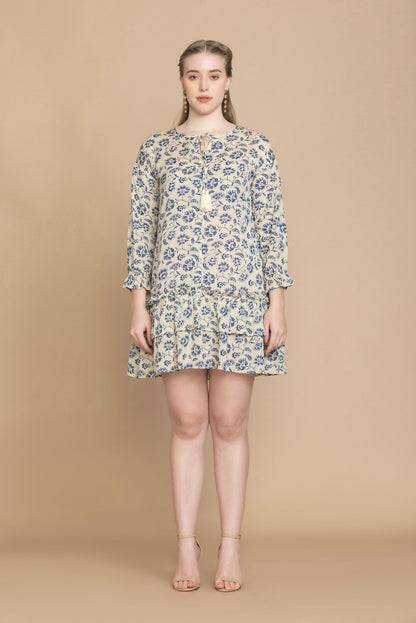 Bohera Arial Floral Ruffle Tiered Dress