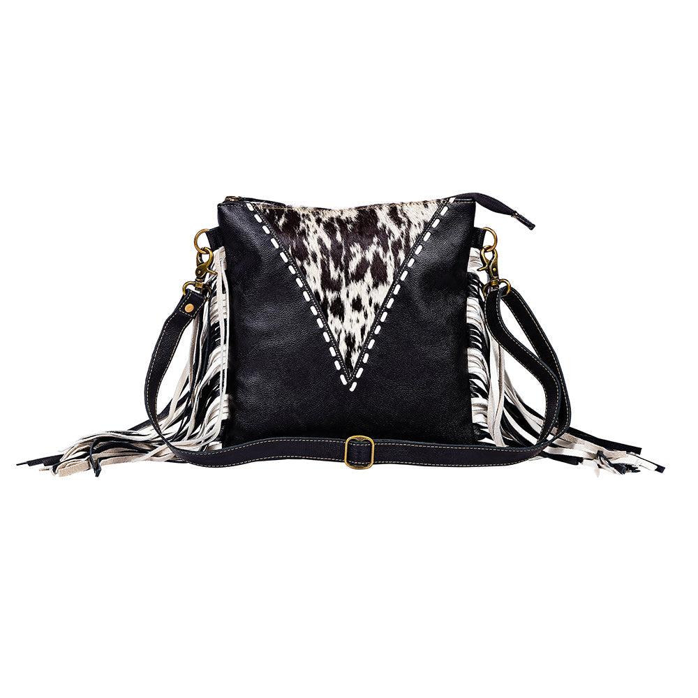 Myra Chilton Draw Hairon Concealed Carry Bag – Stylish Cowhide & Leather Crossbody with Adjustable Leather Strap