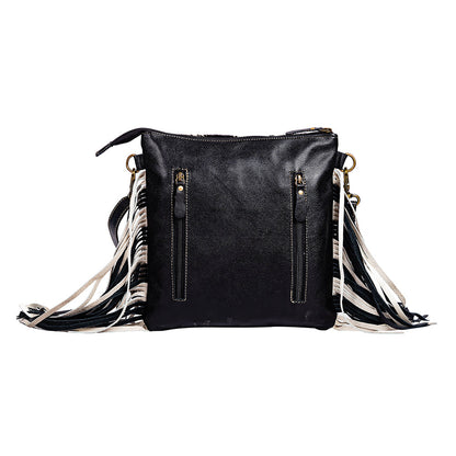 Myra Chilton Draw Hairon Concealed Carry Bag – Stylish Cowhide & Leather Crossbody with Adjustable Leather Strap