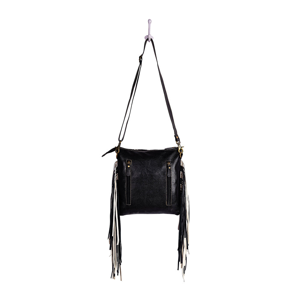 Myra Chilton Draw Hairon Concealed Carry Bag – Stylish Cowhide & Leather Crossbody with Adjustable Leather Strap