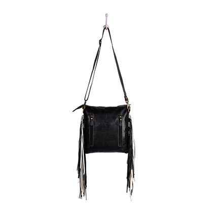 Myra Chilton Draw Hairon Concealed Carry Bag – Stylish Cowhide & Leather Crossbody with Adjustable Leather Strap
