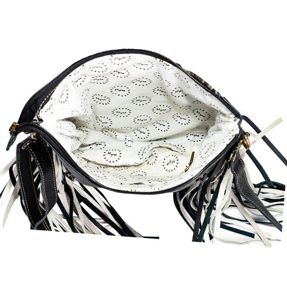 Myra Chilton Draw Hairon Concealed Carry Bag – Stylish Cowhide & Leather Crossbody with Adjustable Leather Strap