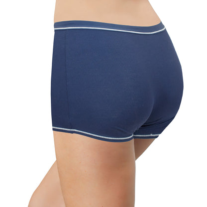 Super Soft Modal Boyshort with Contrast Stitching, XS-2X