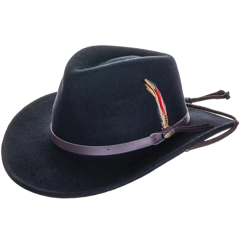 Scala Dakota Stampede - Crushable Wool Felt Outback Hat
