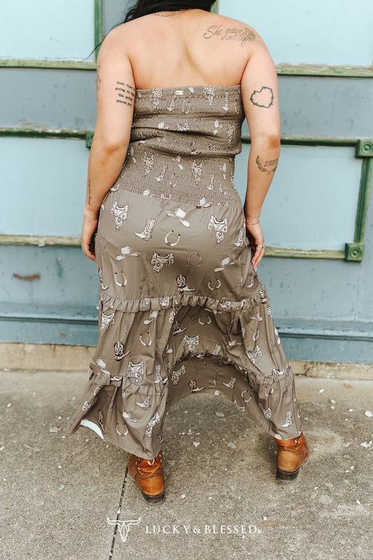 Saddle Trail Maxi Dress