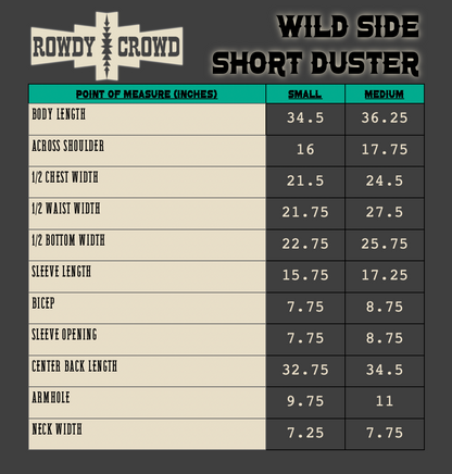 DS Wild Side Short Duster