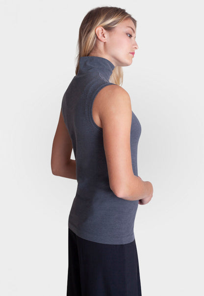 Sleeveless Turtleneck Shirt
