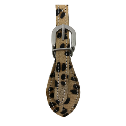 Tahoe Animal Print Hair-On Western Spur Straps for Daily Use for Horse Riding Pair 4 Designs to Choose From