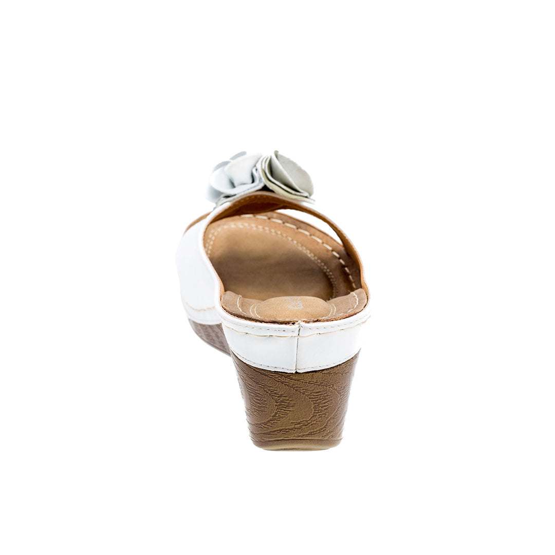 Women's Sydney White Wedge Sandals