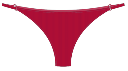 Strappy Rib Micro Thong with Elastic Sides