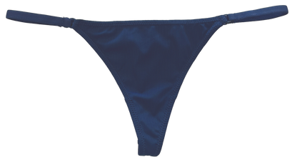 Strappy Rib Micro Thong with Elastic Sides