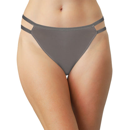 Soft Microfiber Thong with Double Elastic Sides