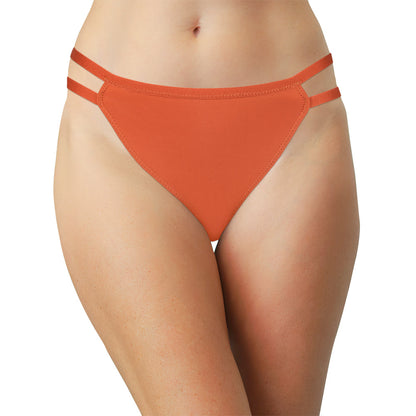 Soft Microfiber Thong with Double Elastic Sides
