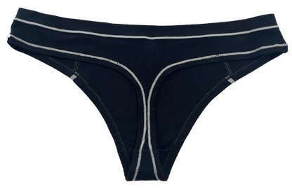 Modal Thong with Contrast Stitch, XS-2X