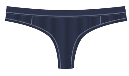 Modal Thong with Contrast Stitch, XS-2X