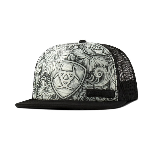 ARIAT Tattoo Sketch (Black/White) - Ball Cap