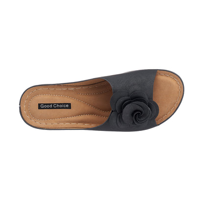 Women's Tokyo Black Wedge Sandals