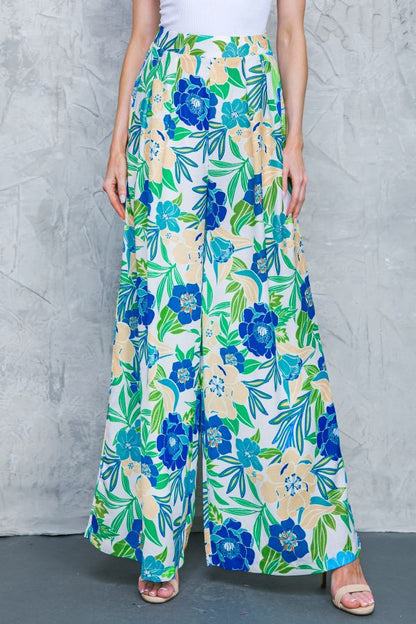 FLORAL IN THE WORLD WOVEN PANTS