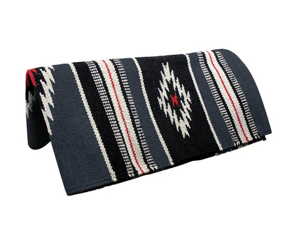 Handwoven Navajo-Inspired Acrylic Western Horse Saddle Blanket – 32" x 64", Southwest Aztec Design, Decorative, Great for Riding, Display, or Home Decor